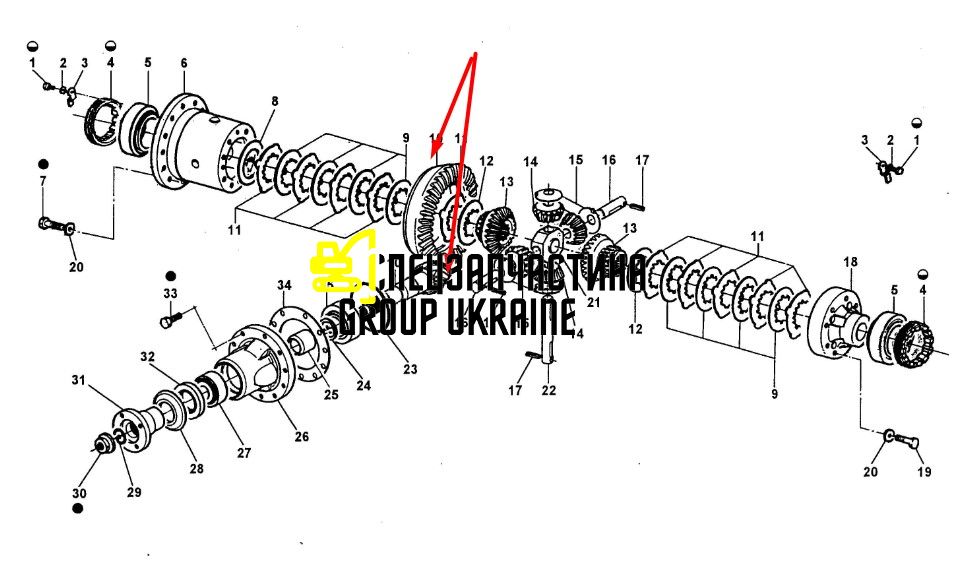 71486288 Главная (коническая) пара New Holland, Dana Spicer