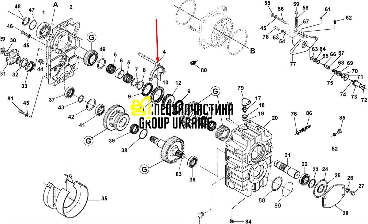 Рулевая тяга New Holland, DANA SPICER