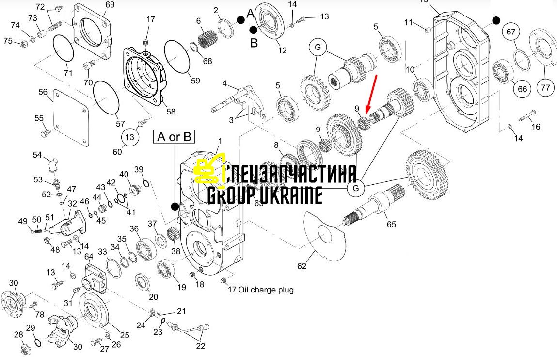 Игольчатый подшипник New Holland, DANA SPICER