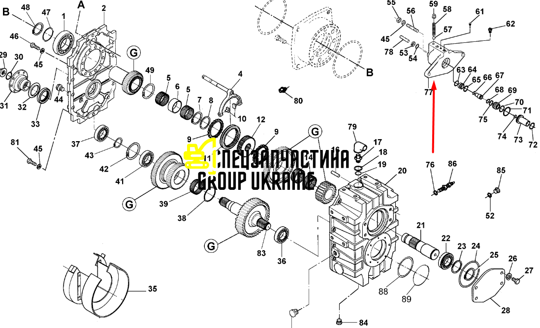 Цилиндр New Holland, CNH