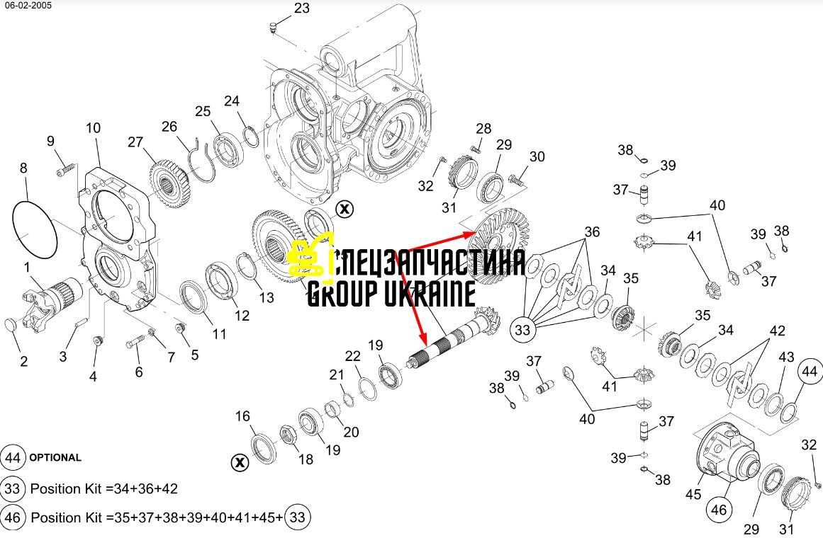 72117583 Главная (коническая) пара New Holland, Dana Spicer