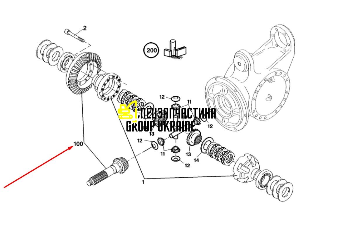 72180171 Коническая пара New Holland