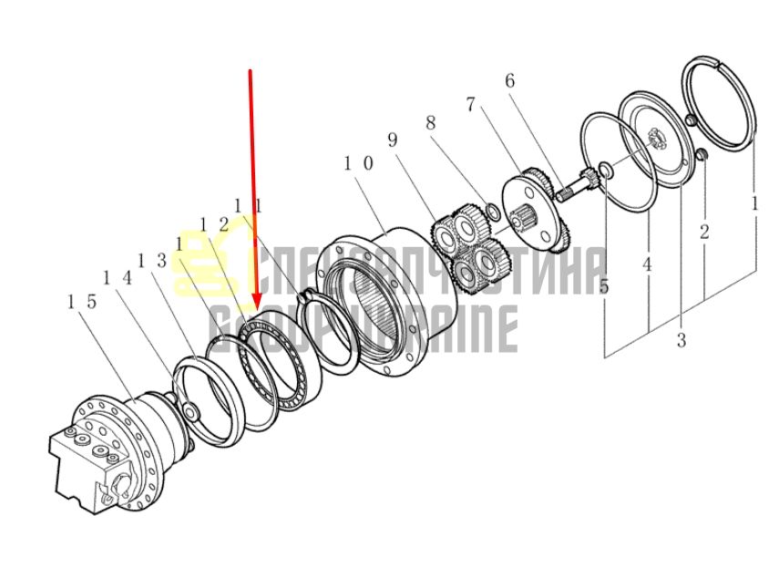 72275296 Подшипник бортового редуктора NEW HOLLAND EH18