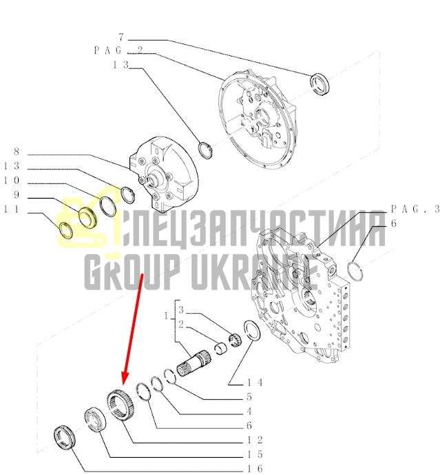 Case, New Holland 76086197 Шестерня