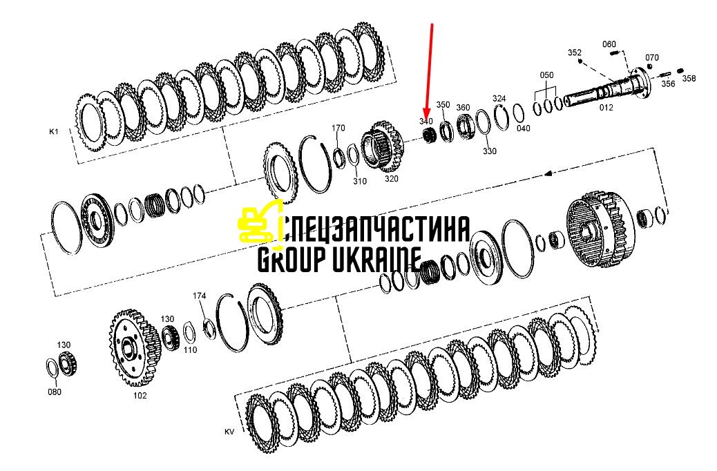 1431126 (0750115109) Игольчатый подшипник New Holland, ZF