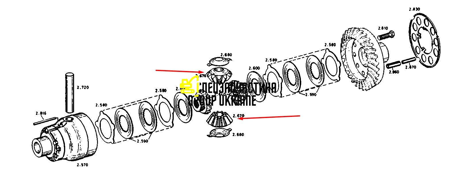 81403C1 (4481333077, 011704964, 2.403-00102) Шестерня дифференциала New Holland, ZF Z11