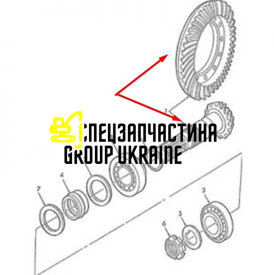83961679 (065464) Главная (коническая) пара New Holland, Carraro Z = 11/32