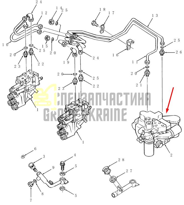 Гидравлический насос Ford New Holland 82850804