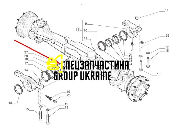 84570817 (126630, 34058000, 0.900.0095.0, 10000019, 42T-23-H0P32, 51335869) Упорная шайба New Holland, Carraro