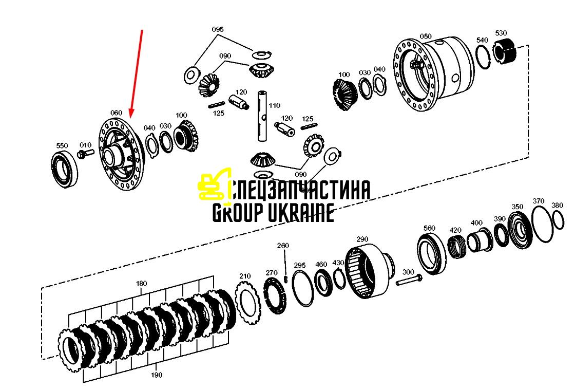 84330534 (4481316056) Крышка корпуса дифференциала New Holland, ZF