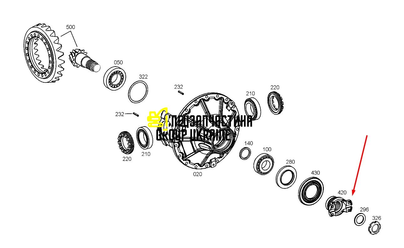 384504A1 (4460325184) Фланец New Holland, ZF