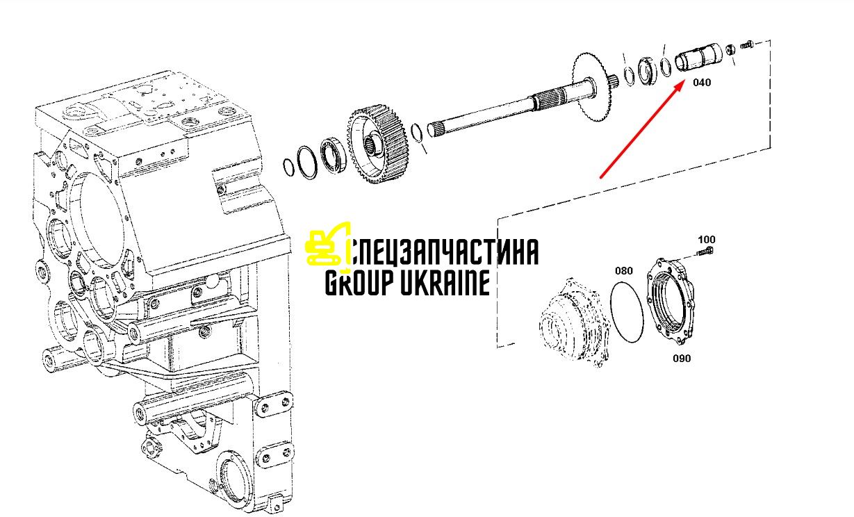 Шлицевая муфта ZF 4646354028, 4646 354 028, 4646.354.028