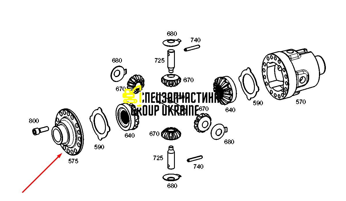 84475861 (4461373050) Крышка корпуса дифференциала New Holland, ZF