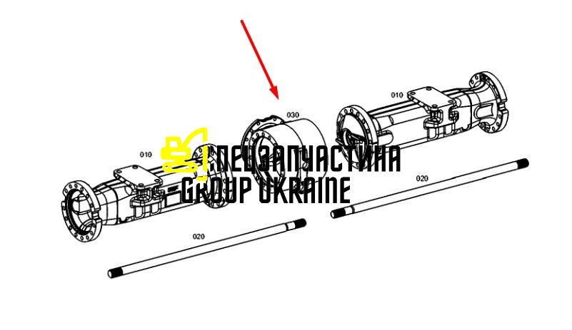 84487656 (4472348012) Корпус привода моста New Holland, ZF