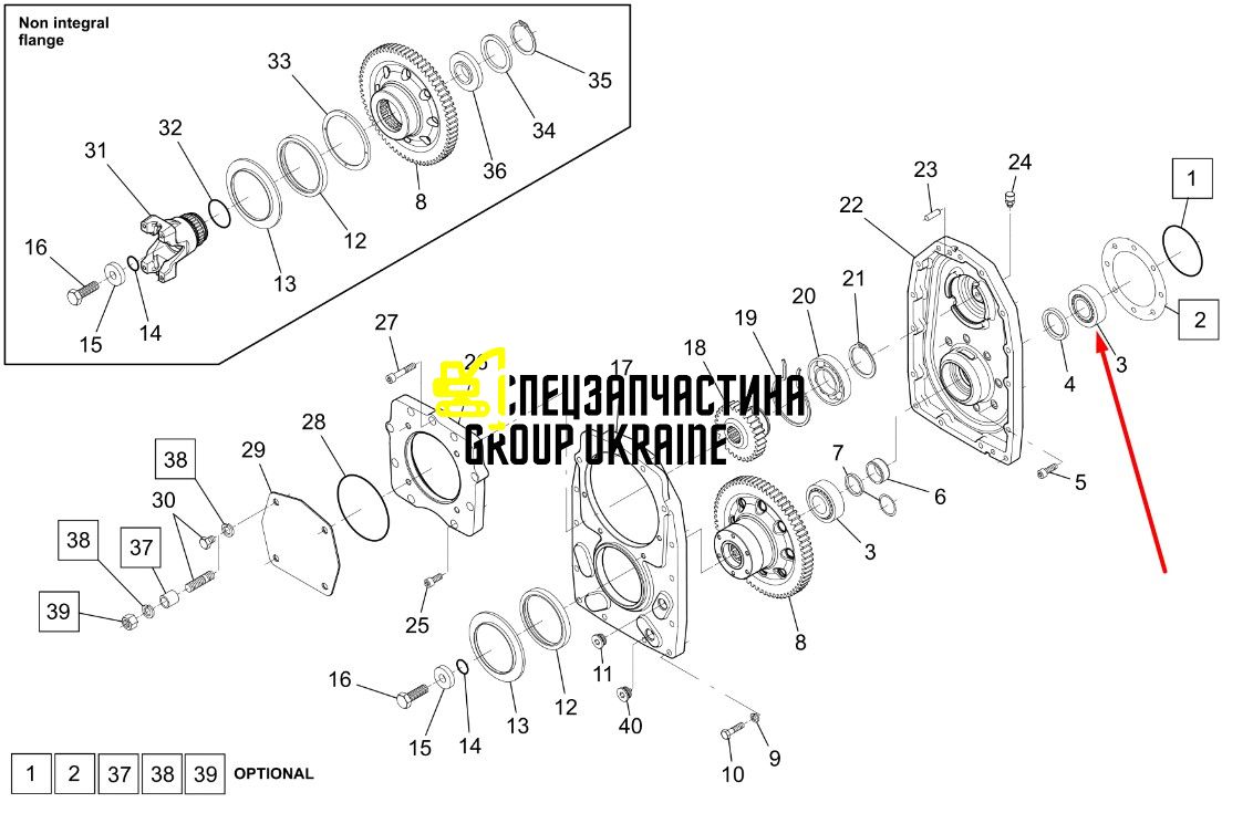 84512553 (47583754, 84212553) Подшипник New Holland, Dana Spicer