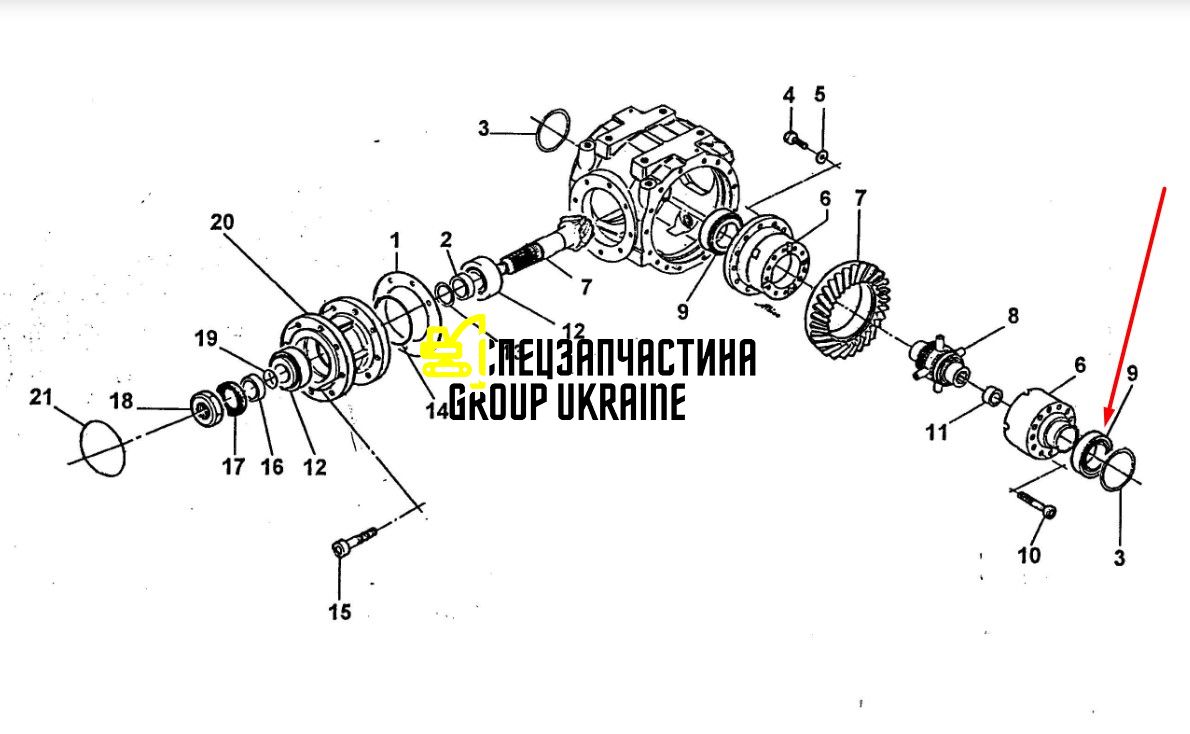 84512557 Подшипник роликовый конический New Holland, Dana Spicer