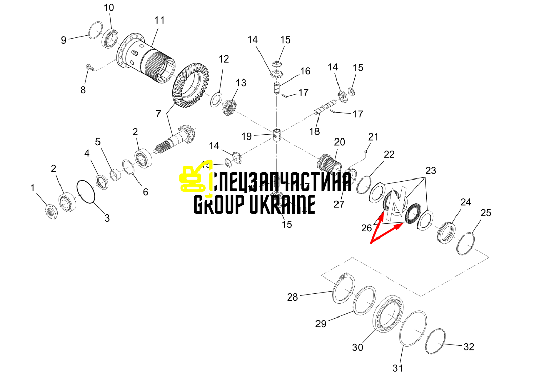 85811960 Гідротрансформатор КПП New 84512610 Диск зчеплення КПП New Holland, New Holland, DANA SPICERHolland