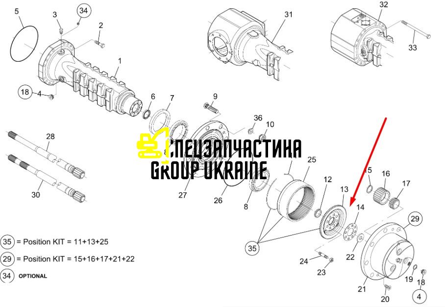 84512807 (111.06.005.02) Шестерня New Holland, Dana Spicer
