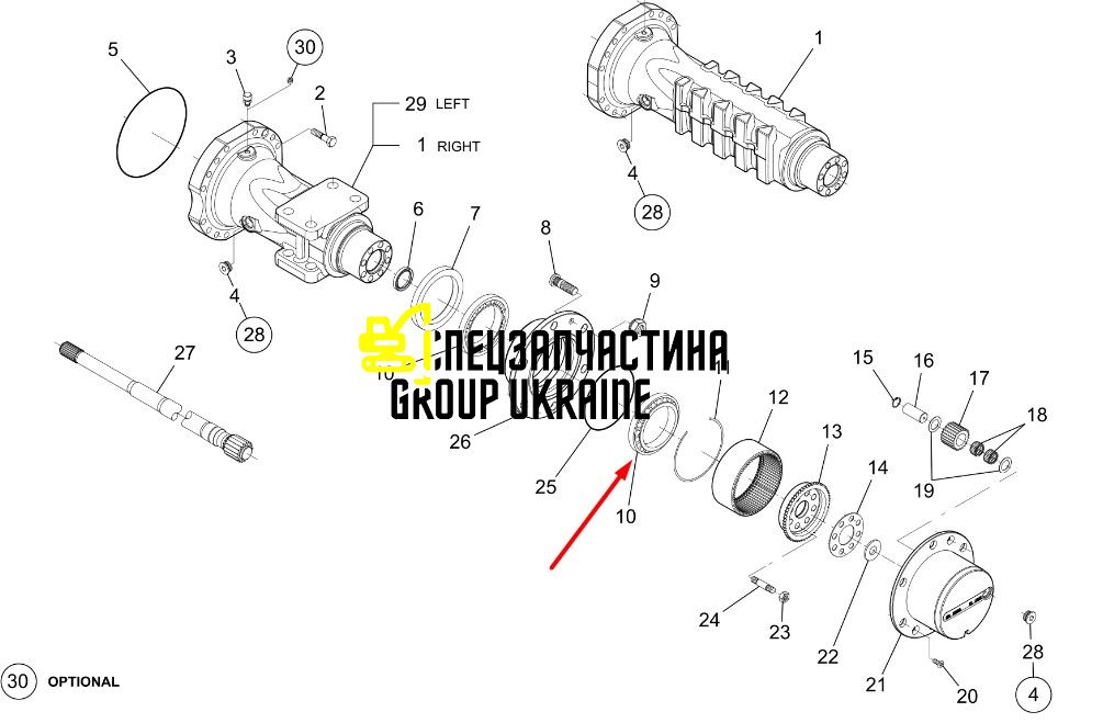 84512891 (005.10.1380) Подшипник роликовый New Holland, Dana Spicer