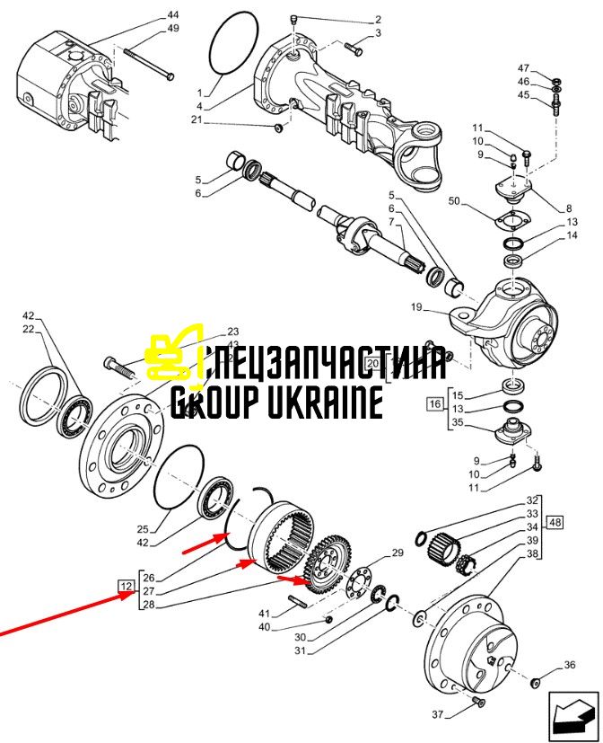 84512905 (111.06.705.02) Шестерня венечная New Holland, Dana Spicer