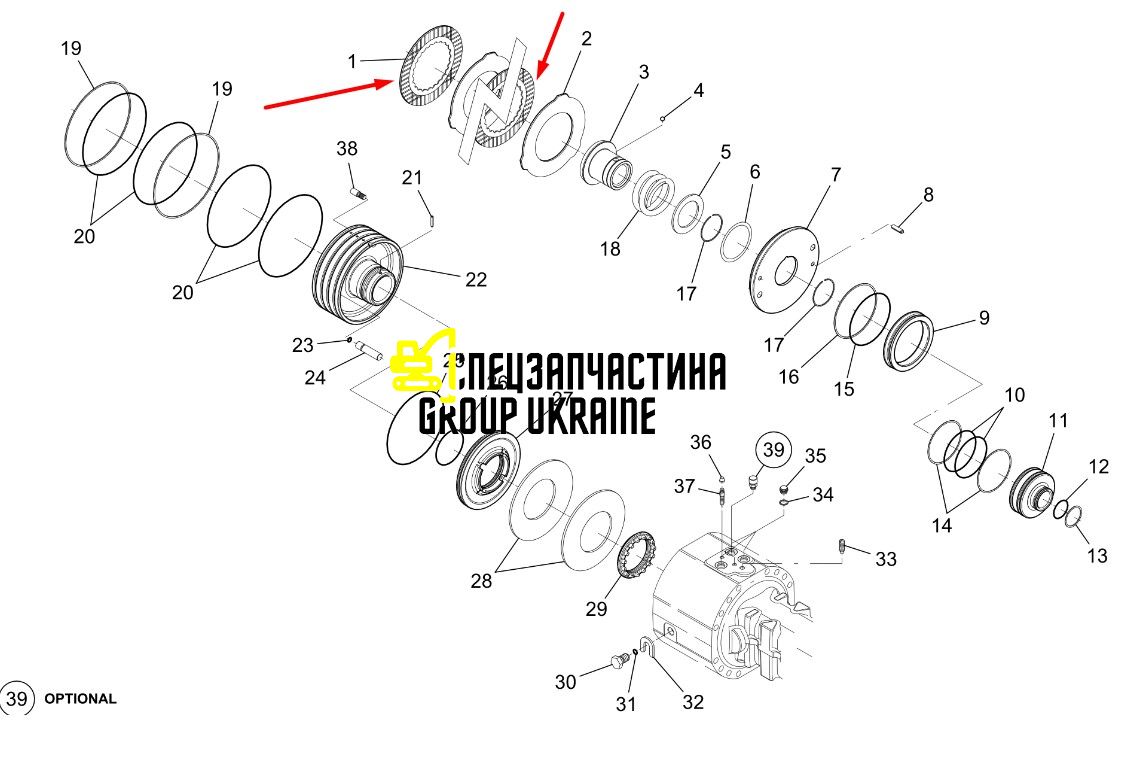 84512925 Тормозной диск New Holland, Dana Spicer