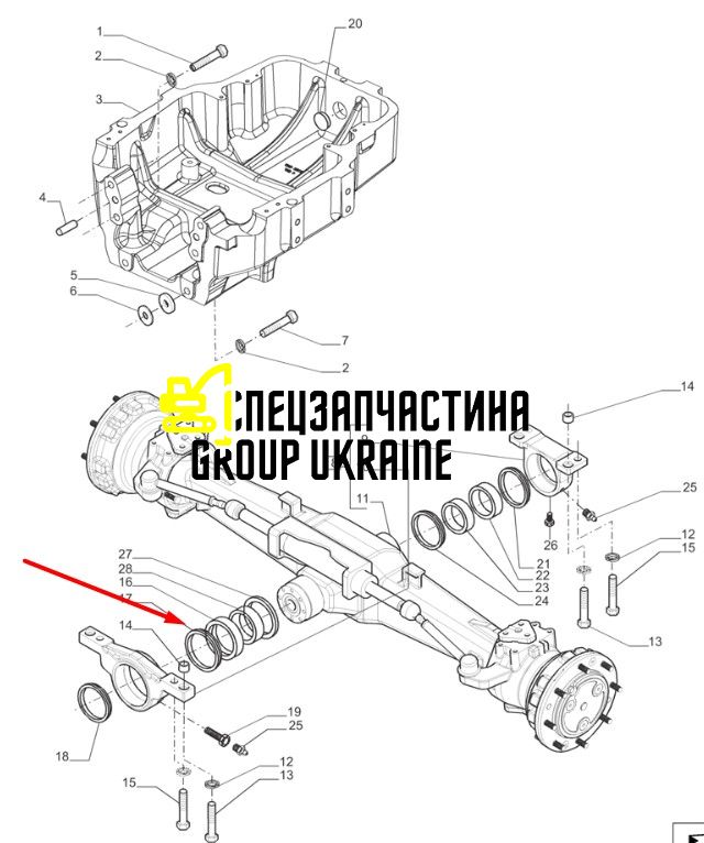 82920195 (126628, 12015702B, 82920195, 51335857, 157-0744 , ER126628) Сальник New Holland, Carraro 150x165x12