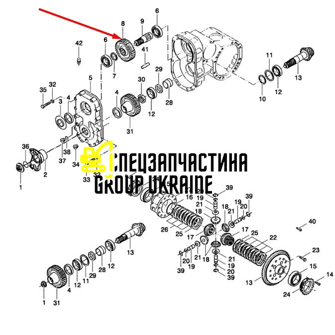 85806911 Шестерня New Holland, Dana Spicer