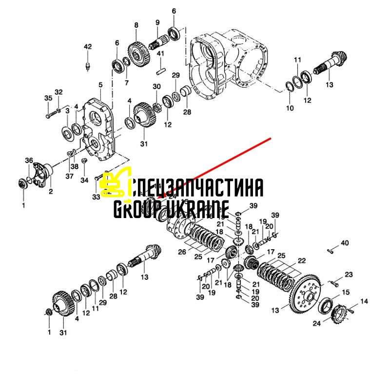 85806936 (112.04.016.02) Гайка дифференциала New Holland, Dana Spicer