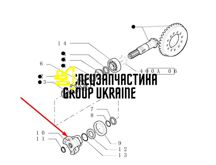 85808300 (137959, 320-8554, 600492) Фланец New Holland, Carraro