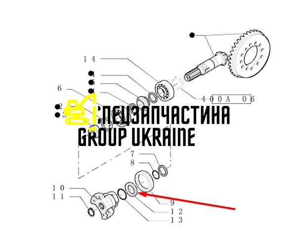 85808301 (137517, 320-8555, CA0137517) Втулка / шайба New Holland, Carraro