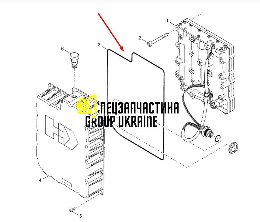 Уплотнение распределителя коробки переключения передач New Holland, DANA SPICER 85808368
