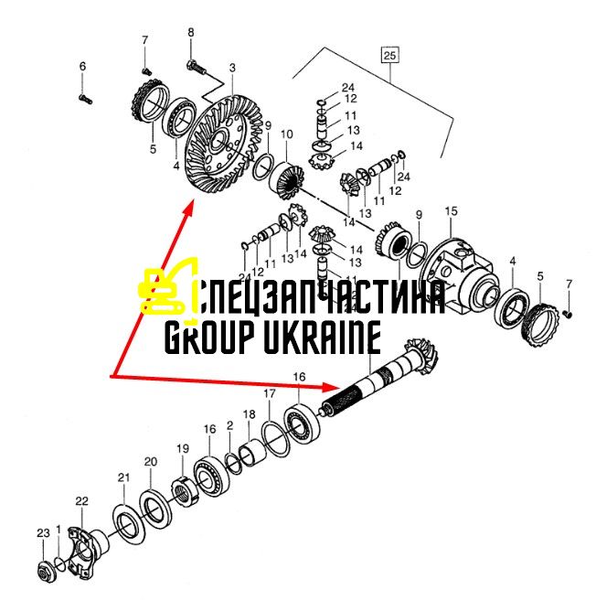 85813923 Главная (коническая) пара New Holland, Dana Spicer