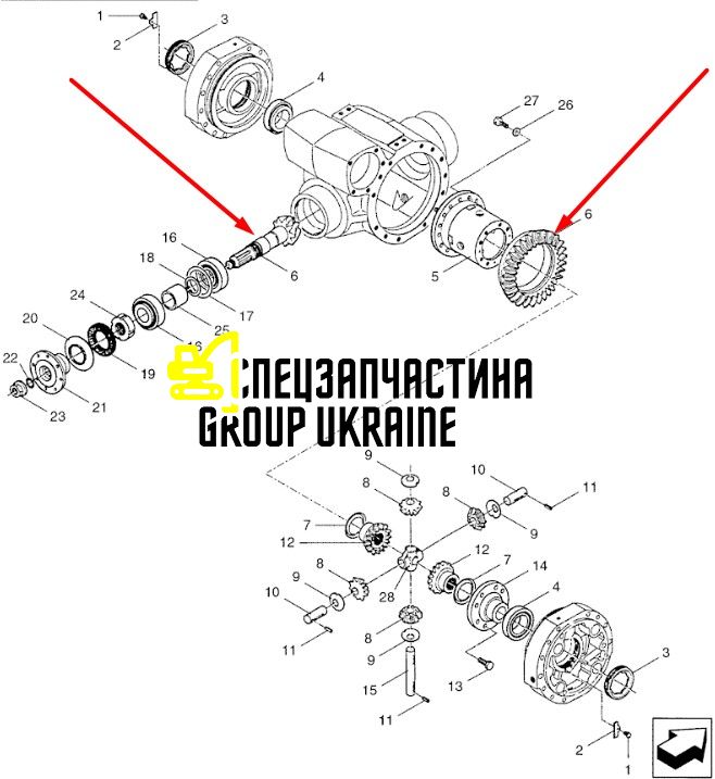 85813945 Главная (коническая) пара New Holland, Dana Spicer