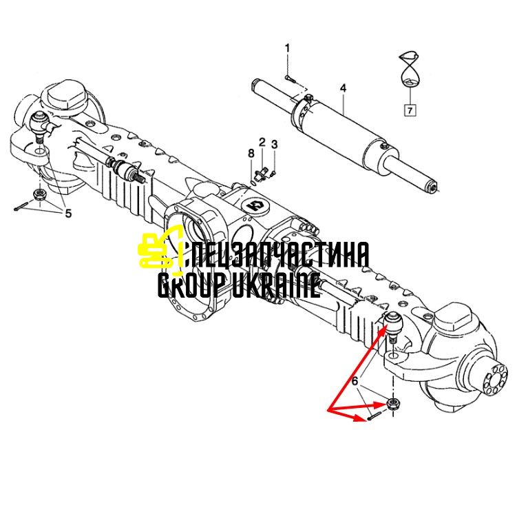 85815851 Рулевая тяга в сборе New Holland, Dana Spiсer