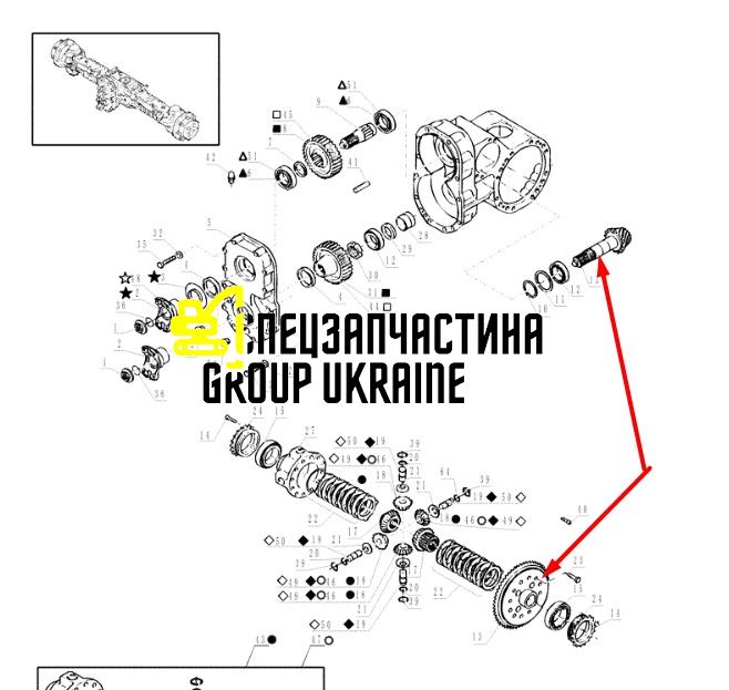 85826706 Главная (коническая) пара New Holland, Dana Spicer