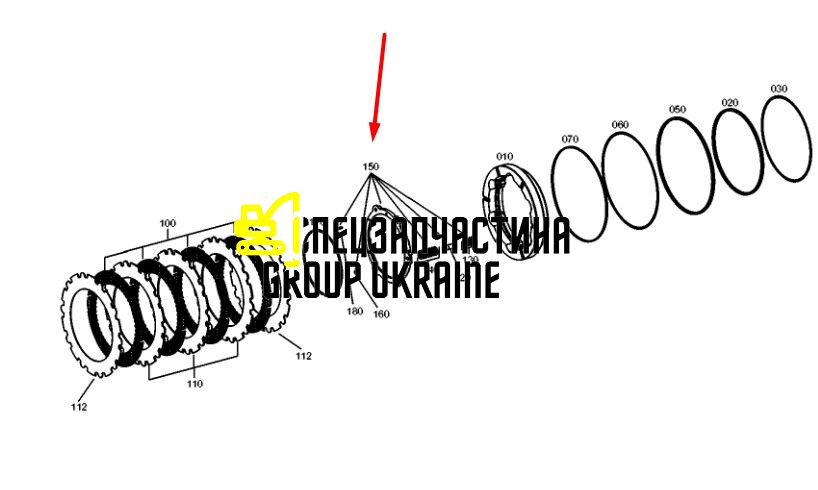 8603162 (4474352127) Проставка тормозного поршня New Holland, ZF
