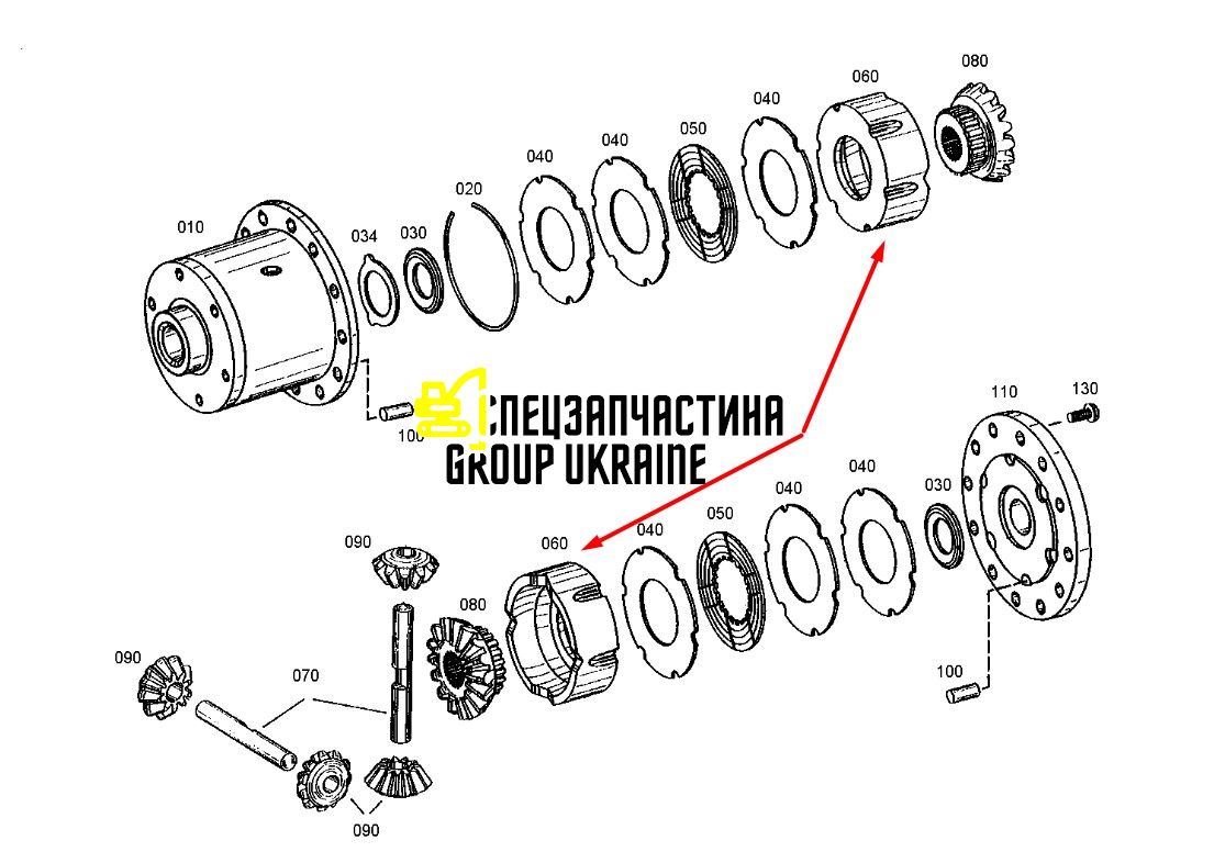 119337A1 (7380531) Прижимное (упорное) кольцо New Holland, Dana Spicer