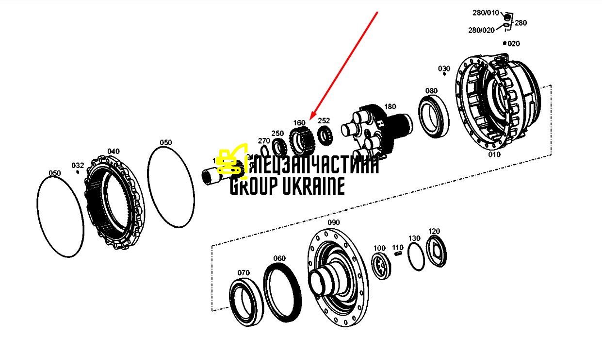 9687918 (4474352006) Саттелит New Holland, ZF
