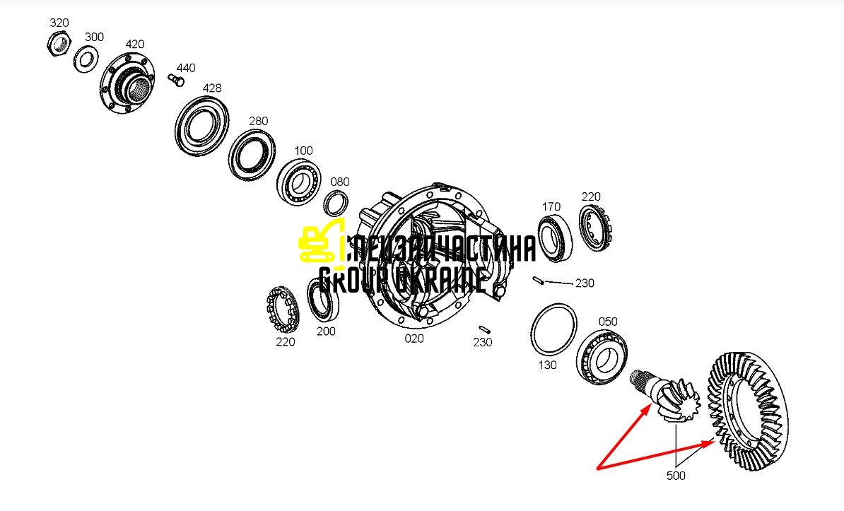 8604976 (121351A1) Главная пара New Holland, ZF