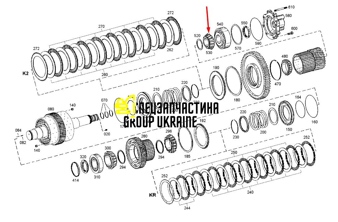 8605441 (0735371970) Роликовый подшипник New Holland, ZF