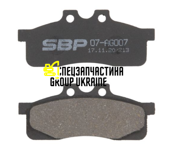 9969116 Комплект тормозных колодок, дисковый тормоз New Holland 07-AG007