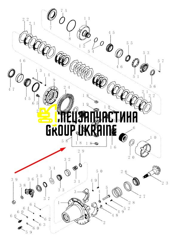 87404481 Полный дифференциал New Holland, Dana Spice Mag.310