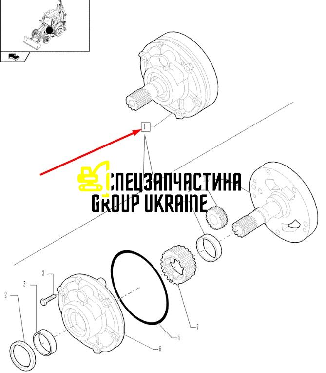 87429970 (135190) Насос трансмиссии КПП TLB1 New Holland, Carraro