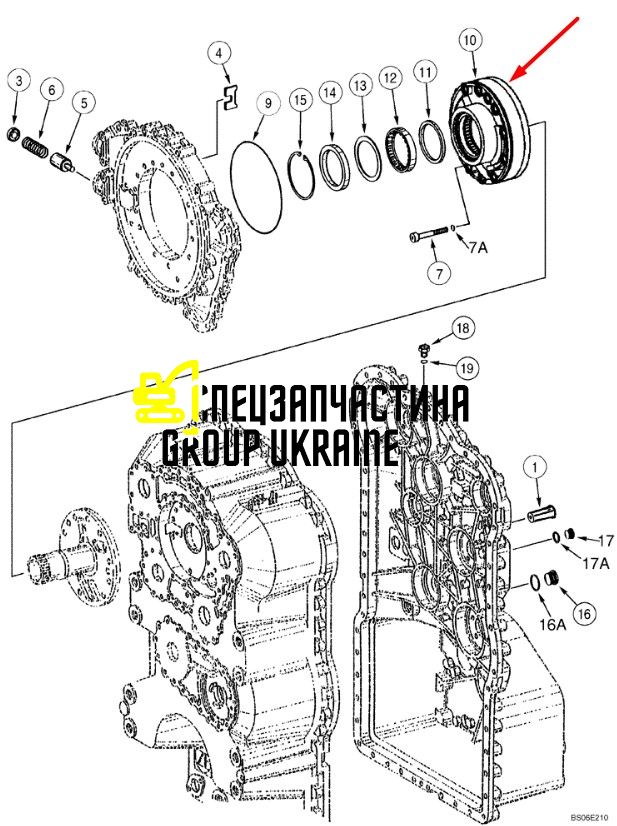 331645A1 (0501214895, 20/925583, ZGAQ-01919) Насос шестерёнчатый КПП New Holland, ZF WG190, WG210