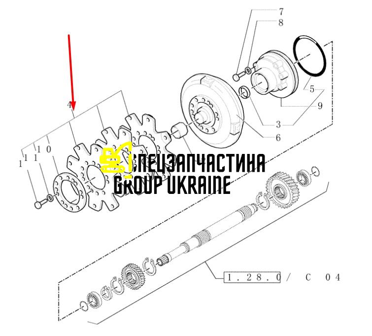 87603910 (8100084) Пластины гидротранcформатора New Holland в КПП Dana Spicer T16000
