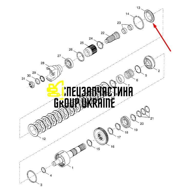 Зубчатый диск / Диск КПП New Holland, DANA SPICER 87603929