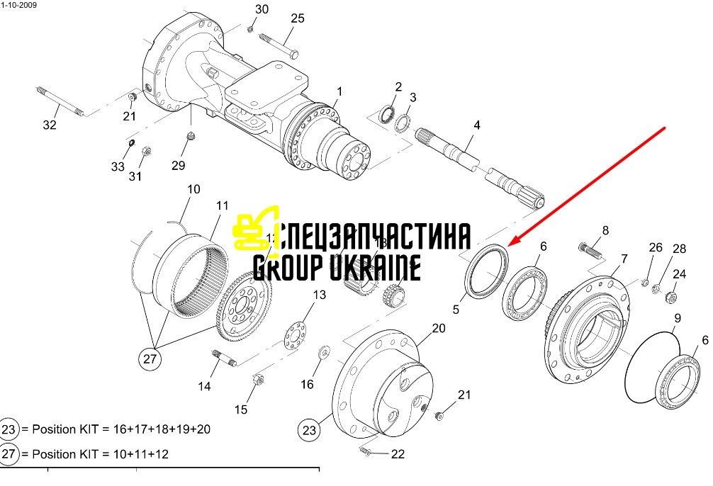 87674602 (163.07.009.01) Манжета ступицы New Holland, DANA Spicer T8.390/Mag.310/335/340