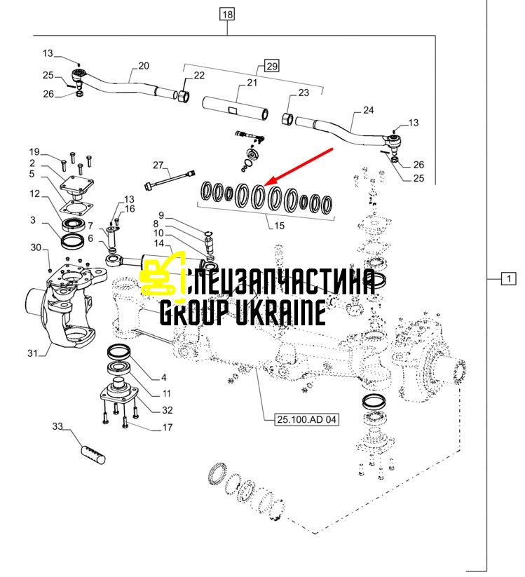 87674622 (87674621, 87674620, 770.24.612.01) Ремкомплект уплотнений гидроцилиндра New Holland, Dana Spicer T8.390/T8050/Mag.340