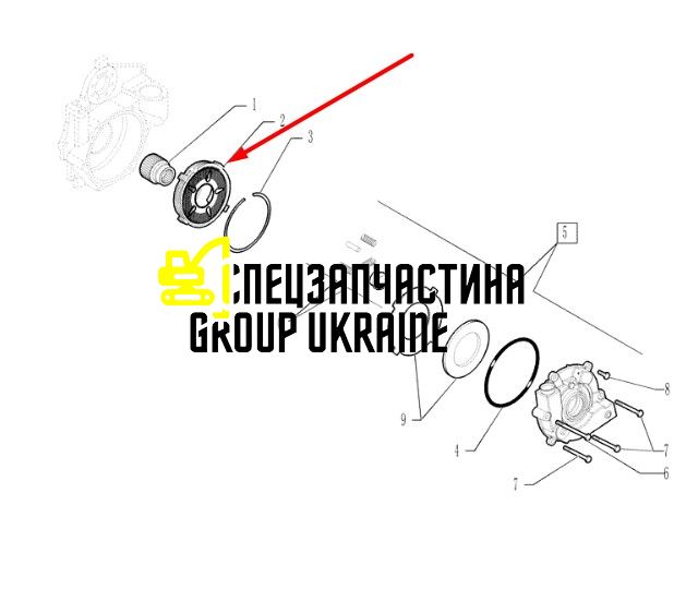 87701327 (644197, 6195607M91) Комплект фрикционных дисков New Holland, Carraro