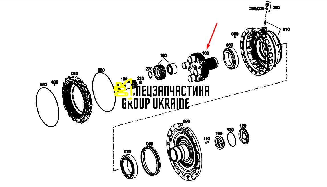 87758636 (4474354167) Водило планетарного механизма New Holland, ZF
